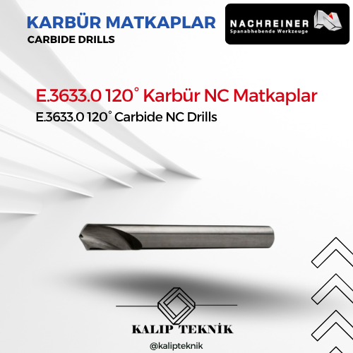 120° Merkezleme Karbür Matkabı | E.3633.0 Serisi